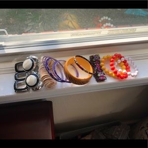 Lot of bangles & chunky bracelets